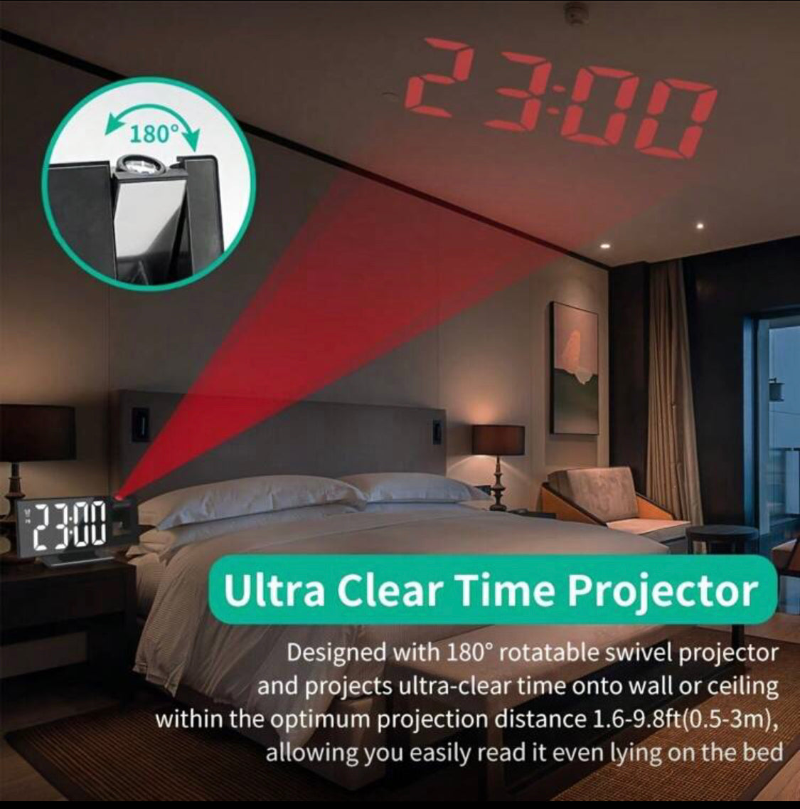 LED Multifunctional Electronic Projection Clock